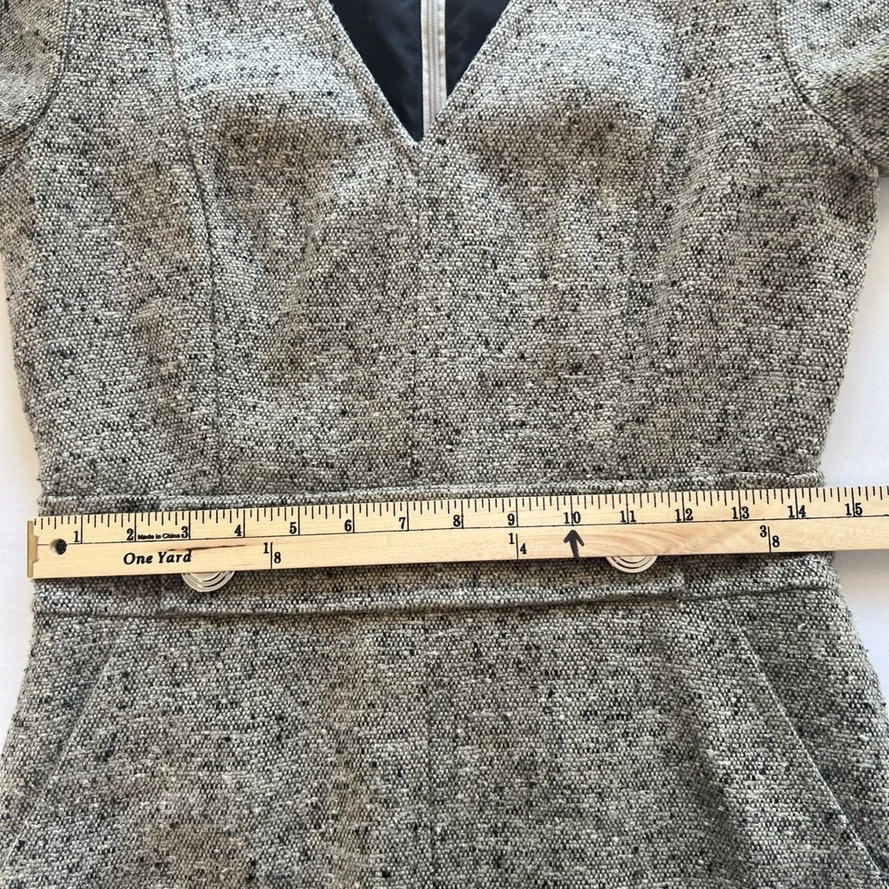 TORY BURCH Classic Priscilla Tweed Corporate Career Polished Office Dress Size 2